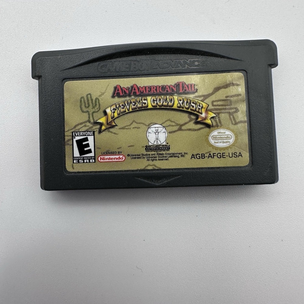 An American Tail Fievel's Gold Rush Nintendo Game Boy Advance GBA AGB-AFGE-USA